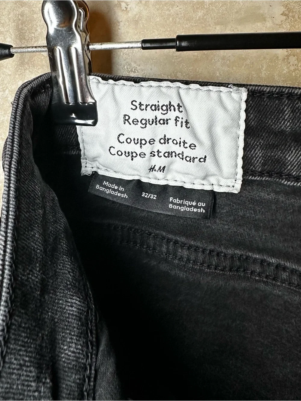 H&M (32x29 actual) Men's Black Jeans with Skinny Straight Fit